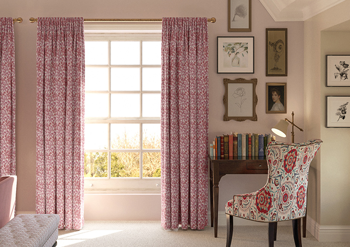 Leaf Vine, Rouge - Made to Measure Curtains - Image 3